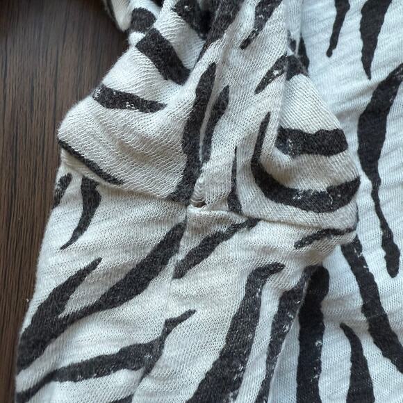 ATM Zebra Print Slub Cotton Long Sleeve Tee – Women’s Medium - Picture 11 of 11